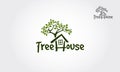 Tree House illustrative logo for Environmental care related business. 